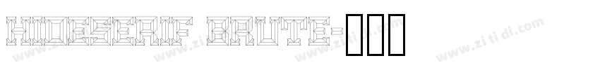 HIDESerif Brute字体转换